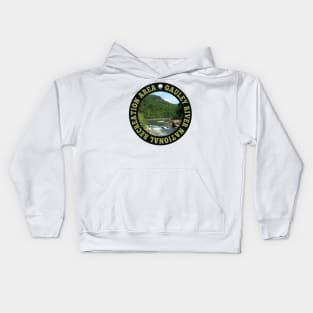 Gauley River National Recreation Area circle Kids Hoodie